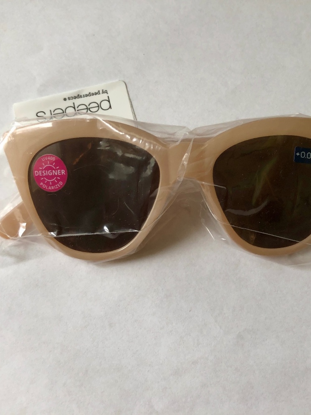 New Peepers Tan Mimosa Cat-eye Sunglasses